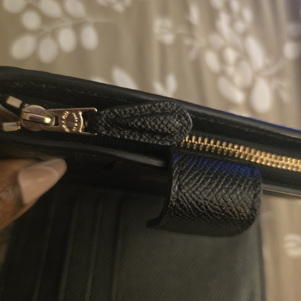 Coach Black Textured Leather Wallet - Picture 7 of 12